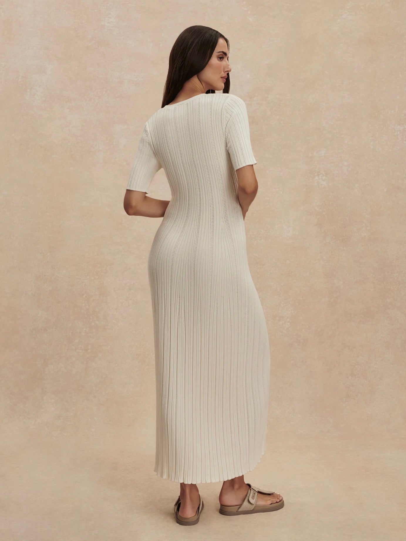 Elexa Snow White Knitted Dress