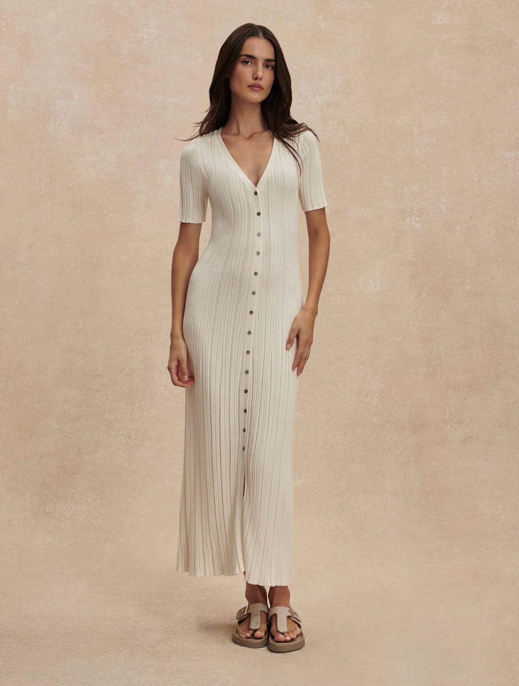 Elexa Snow White Knitted Dress