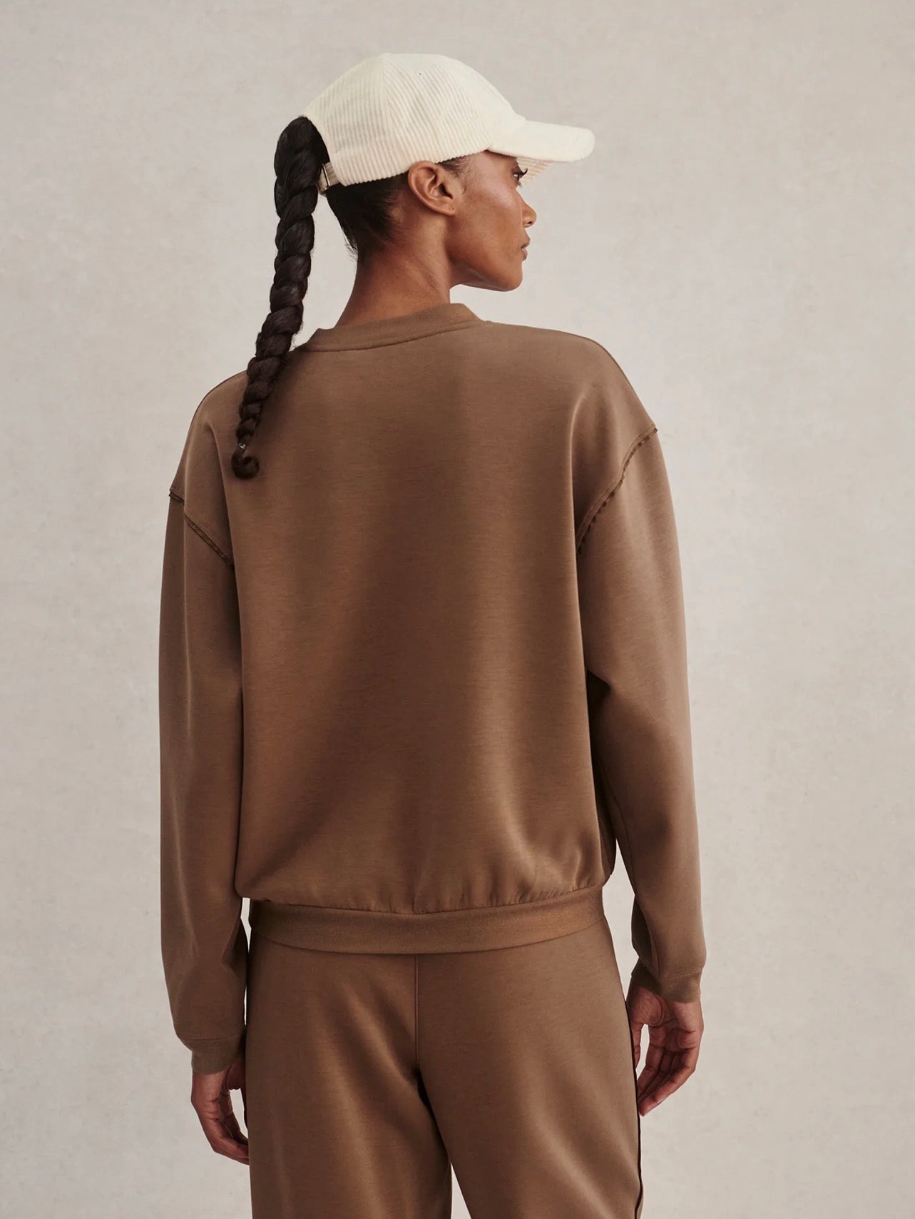 Teak Olive Coralie Crew-Neck Sweat