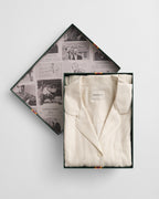 Christmas Gift Set - Satin Stripe Cream PJ's