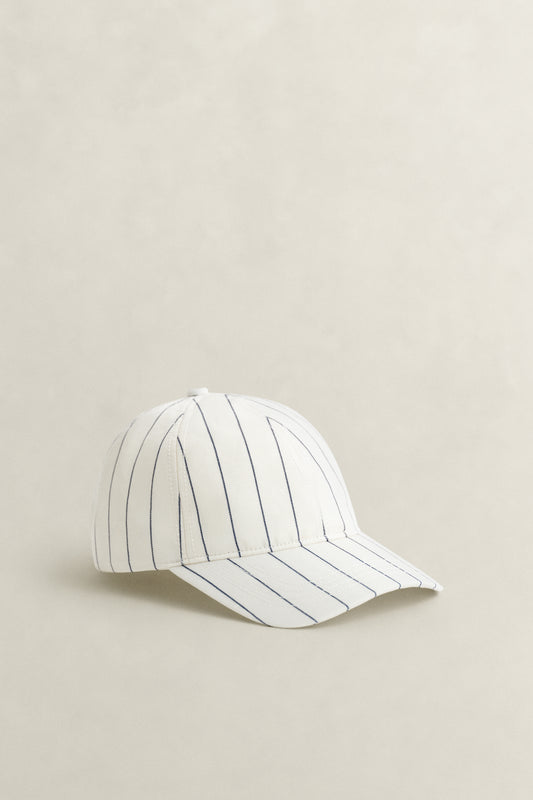 The Stripe Linen Blend Cap