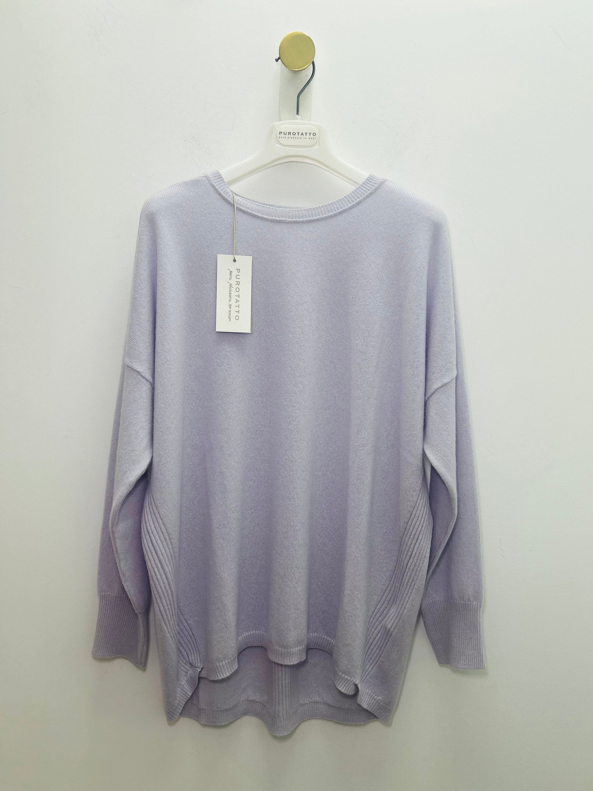 Light Lilac Cashmere Blend Oversized Knit