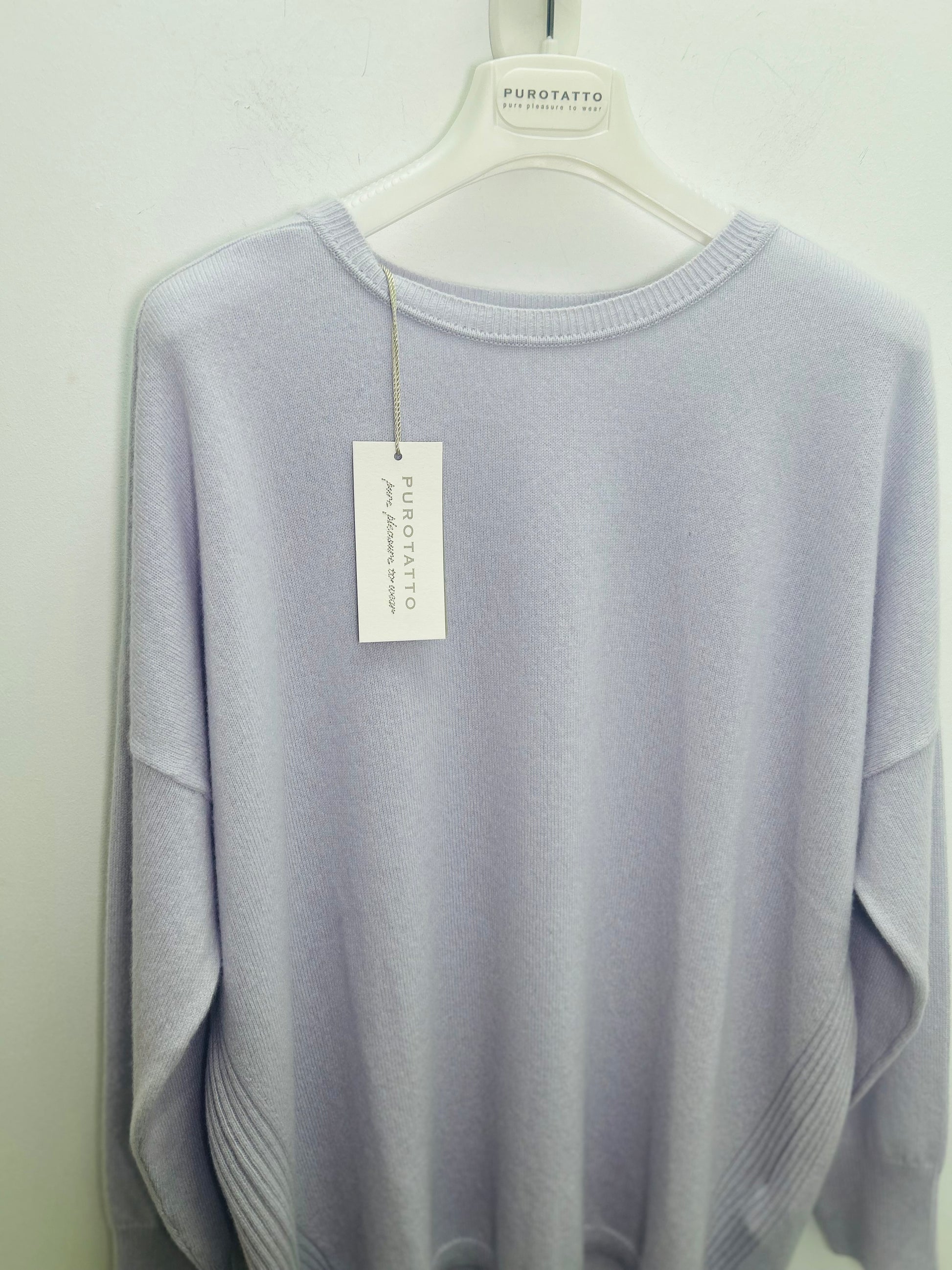Light Lilac Cashmere Blend Oversized Knit