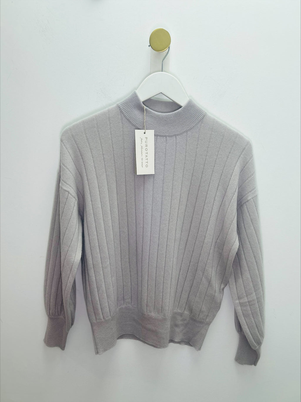 Lilac Ribbed Cashmere Lounge Knit