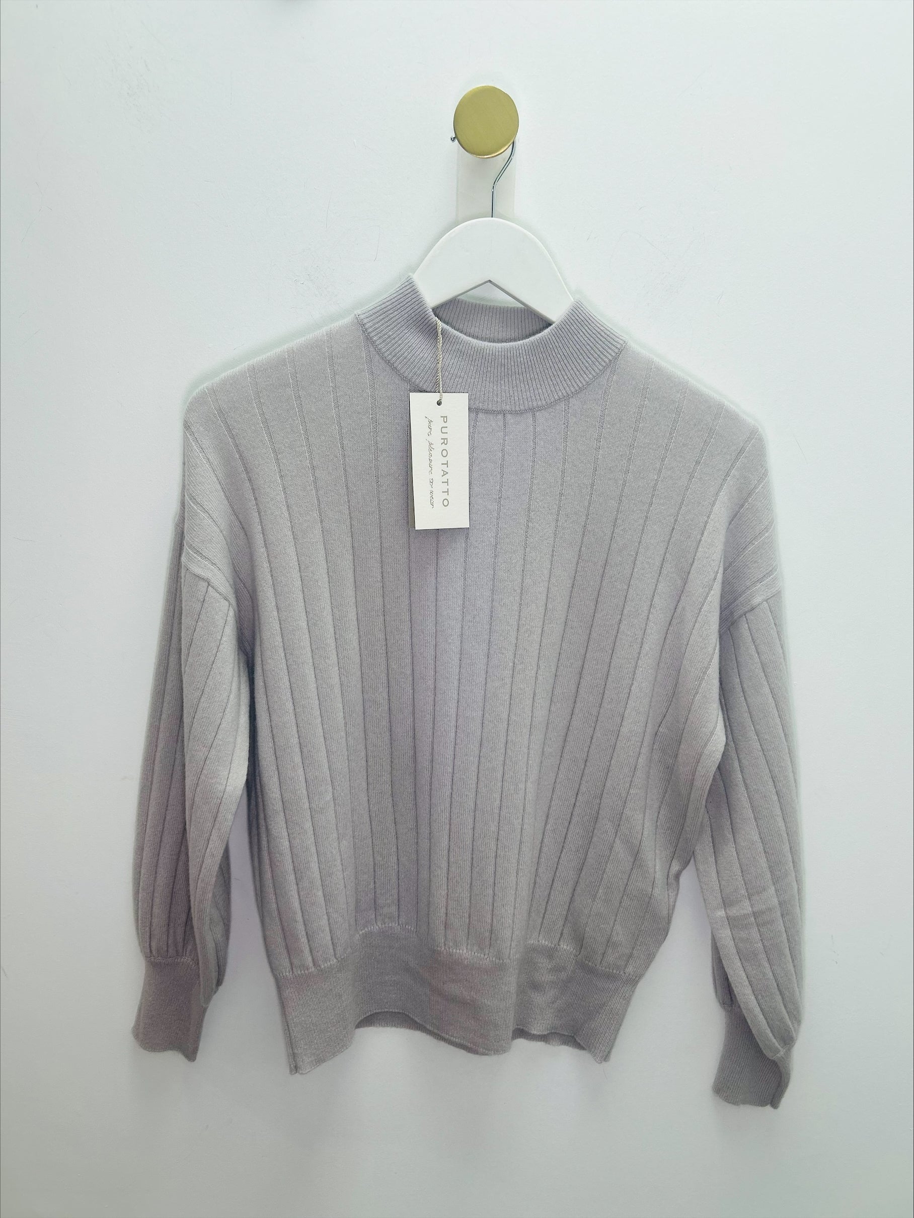 Lilac Ribbed Cashmere Lounge Knit