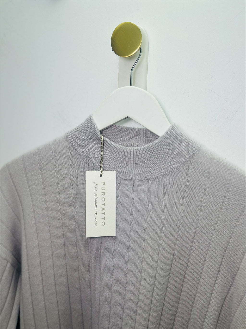 Lilac Ribbed Cashmere Lounge Knit