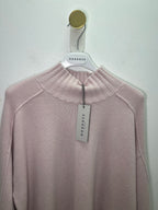Baby Pink High Neck Chunky Knit