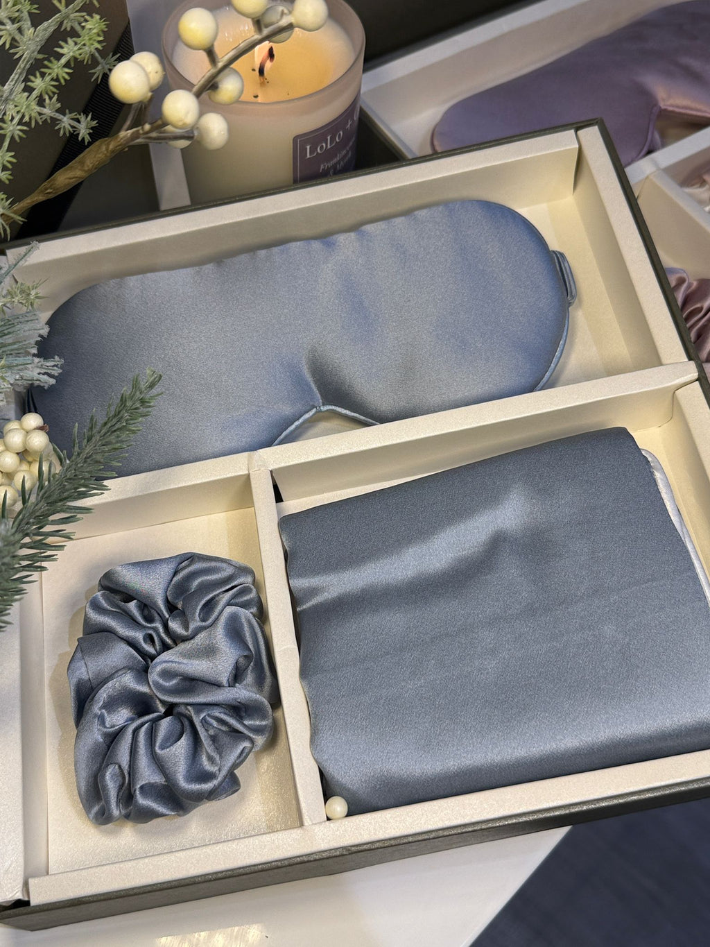 The Elie Beaumont Blush Baby Blue Sleep Set