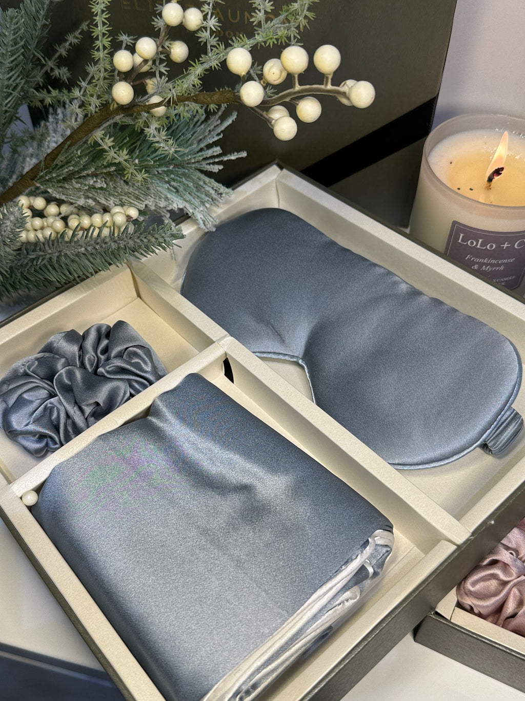 The Elie Beaumont Blush Baby Blue Sleep Set