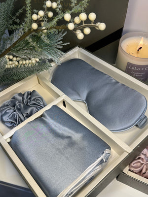 The Elie Beaumont Blush Baby Blue Sleep Set