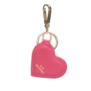 Very Berry Leather Heart Keyring