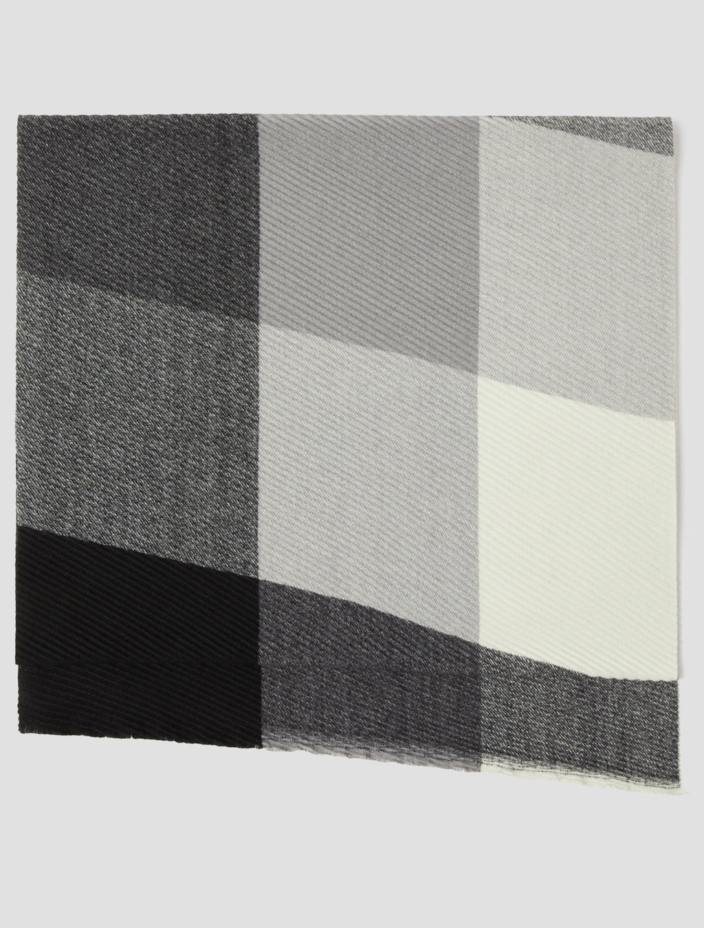 The Micro plissé-pleated Grey Scarf