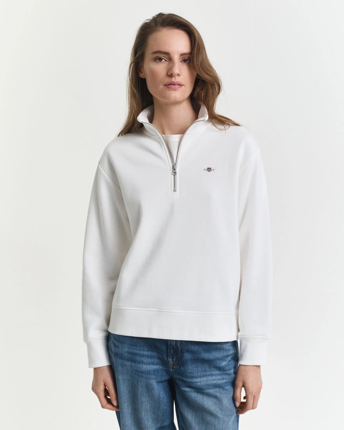 The Eggshell Shield Half Zip Sweat
