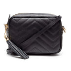 Black Quilted Crossbody Bag