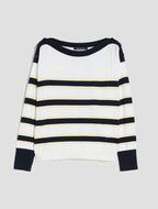 Cotton And Cashmere Sailor Stripe Sweatshirt