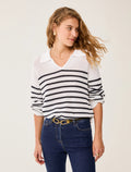 The Stripe Cotton Sweatshirt