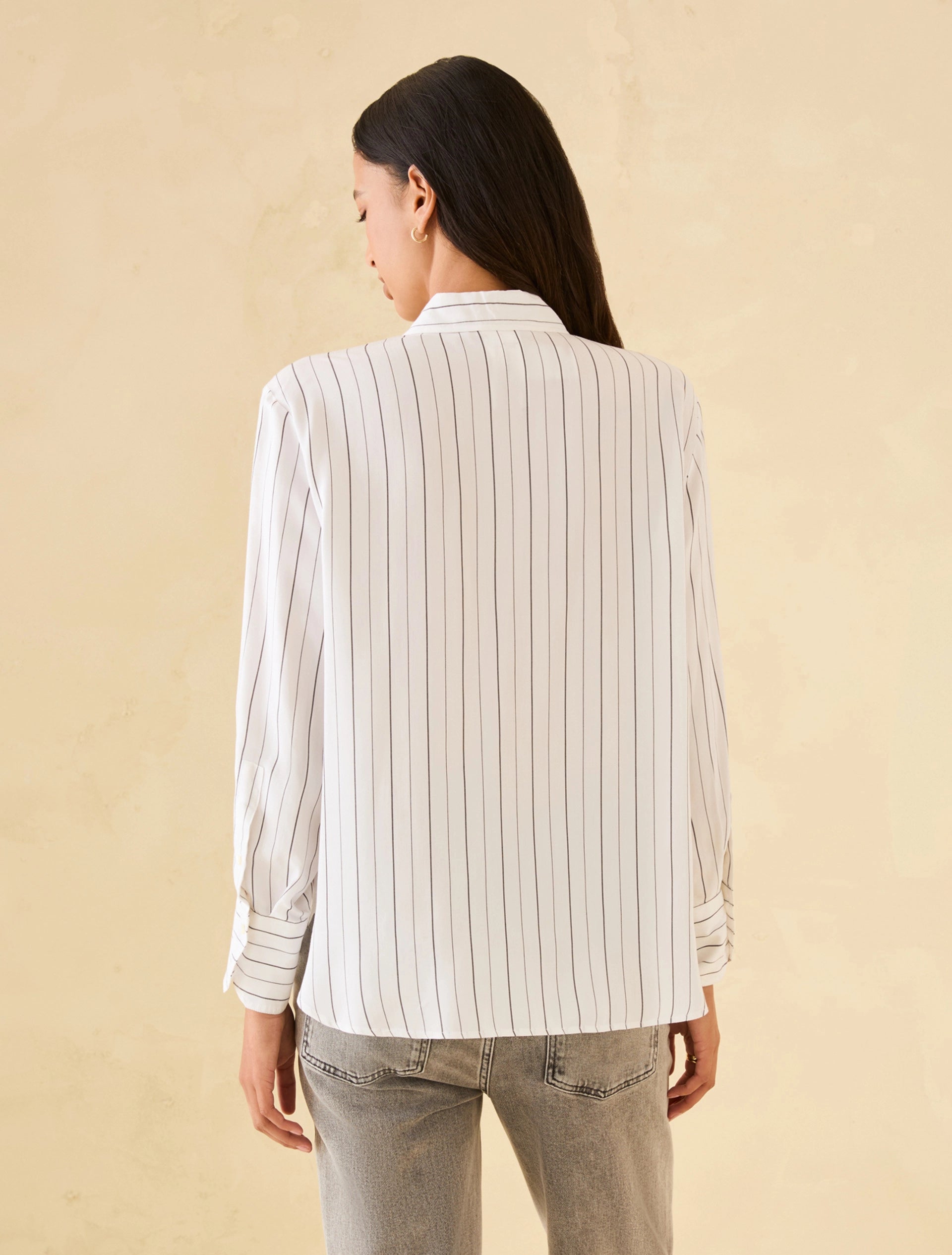 The Stripe Shift White Shirt