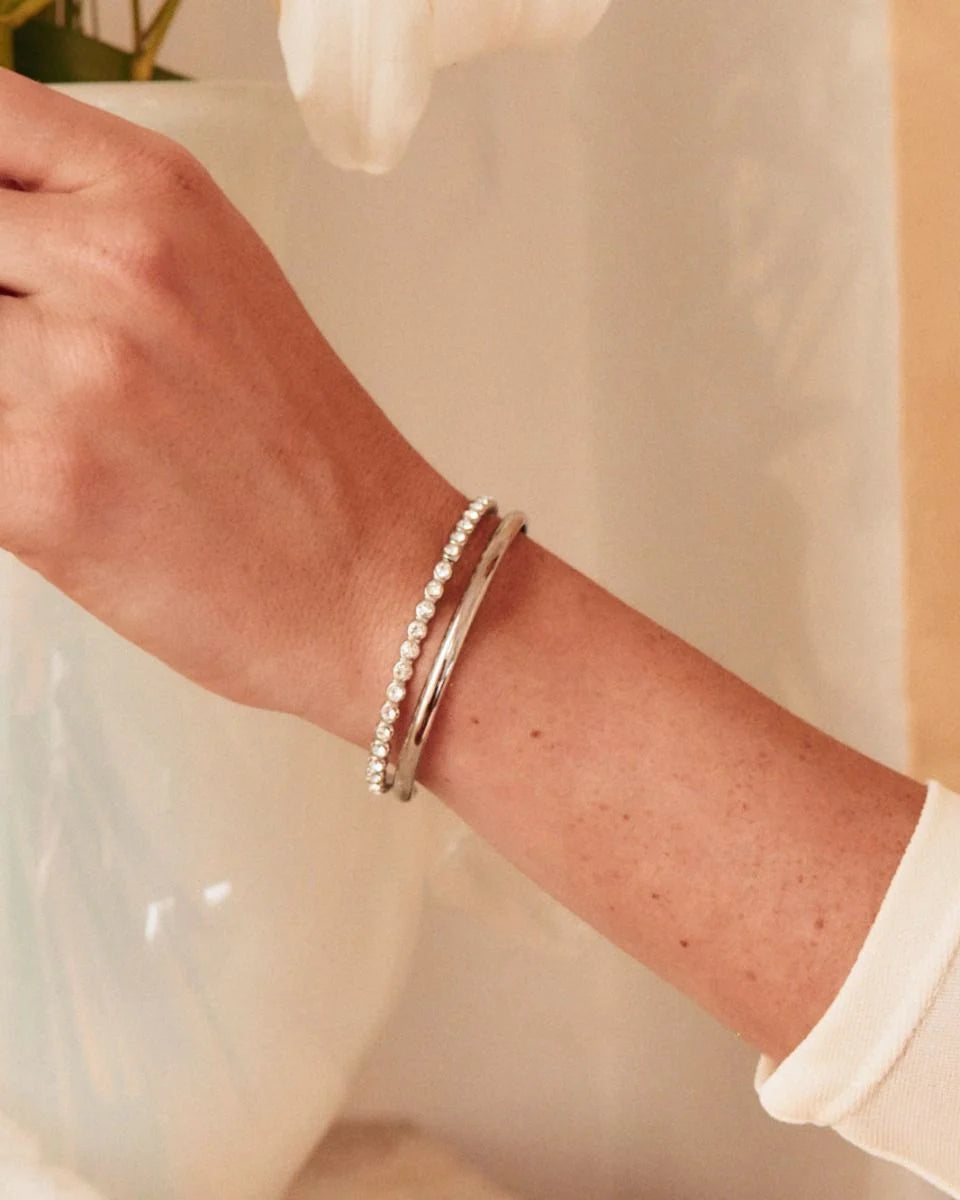 The Grace Silver Bangle