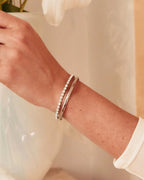 The Grace Silver Bangle