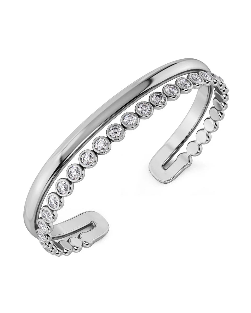 The Grace Silver Bangle