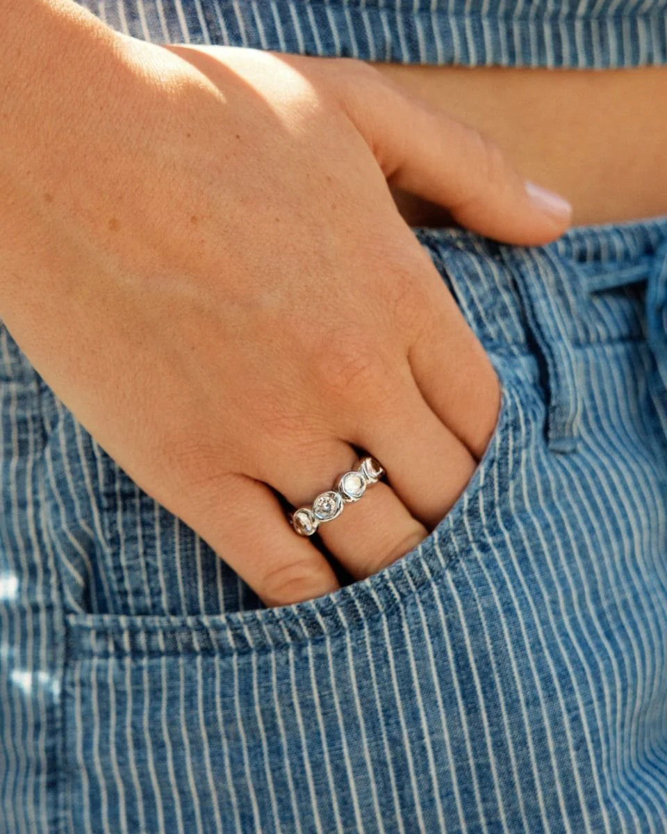 The Ocean Gem Silver Ring