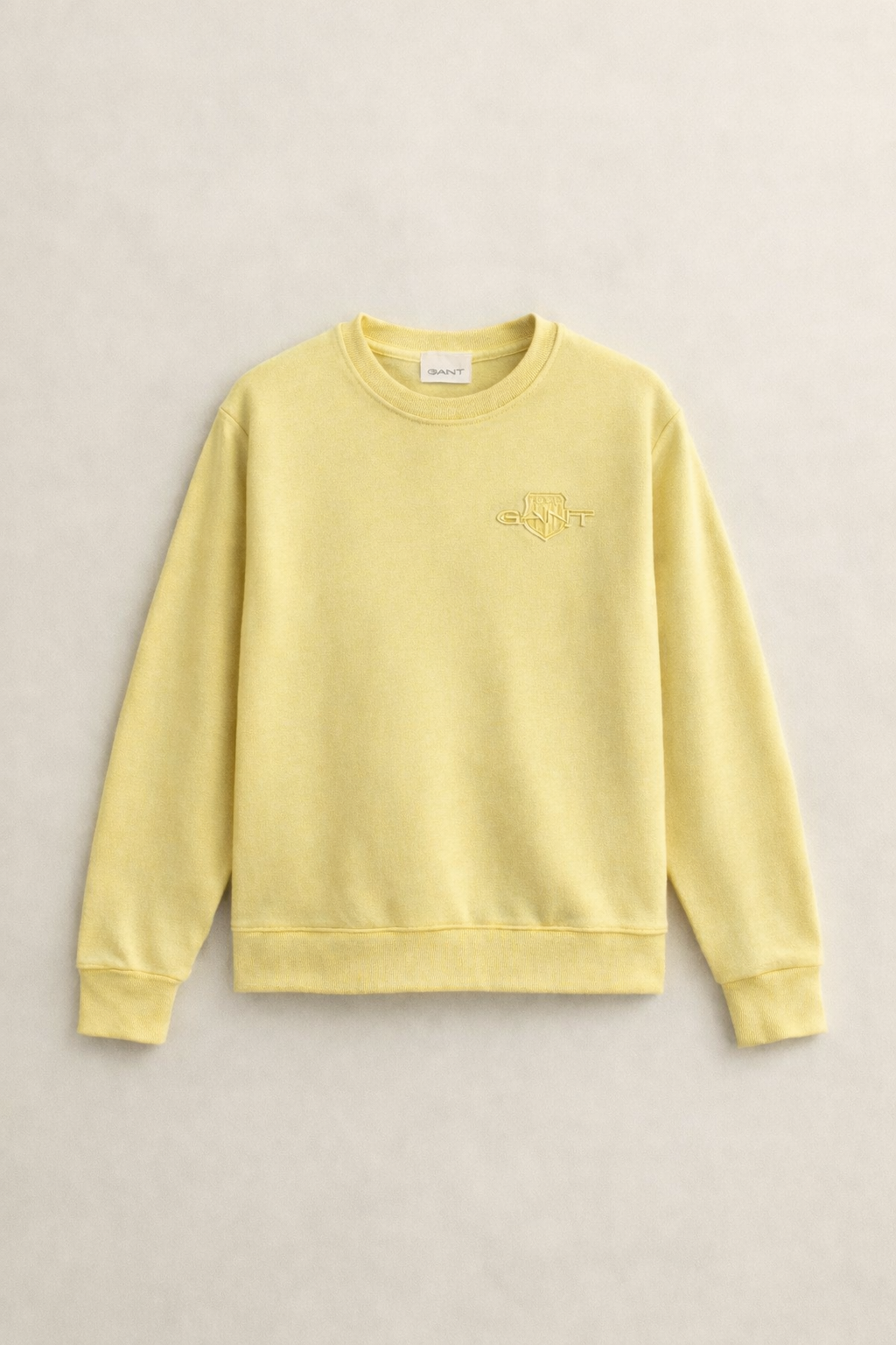 The Vanilla Yellow Shield Crew Neck Sweatshirt