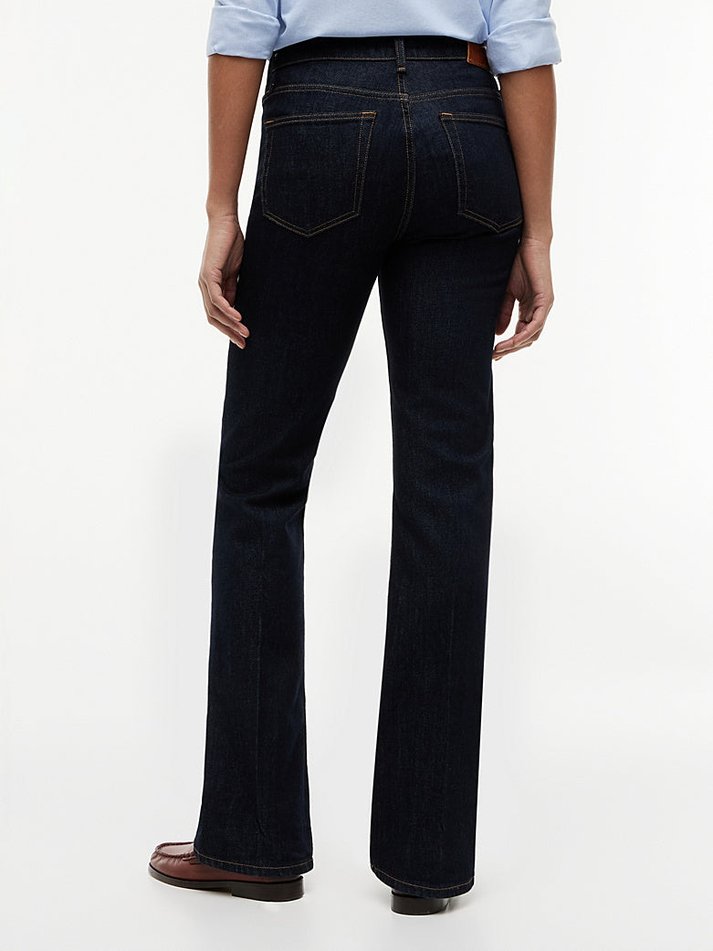 Patch Pocket Mid Rise Bootcut Jeans