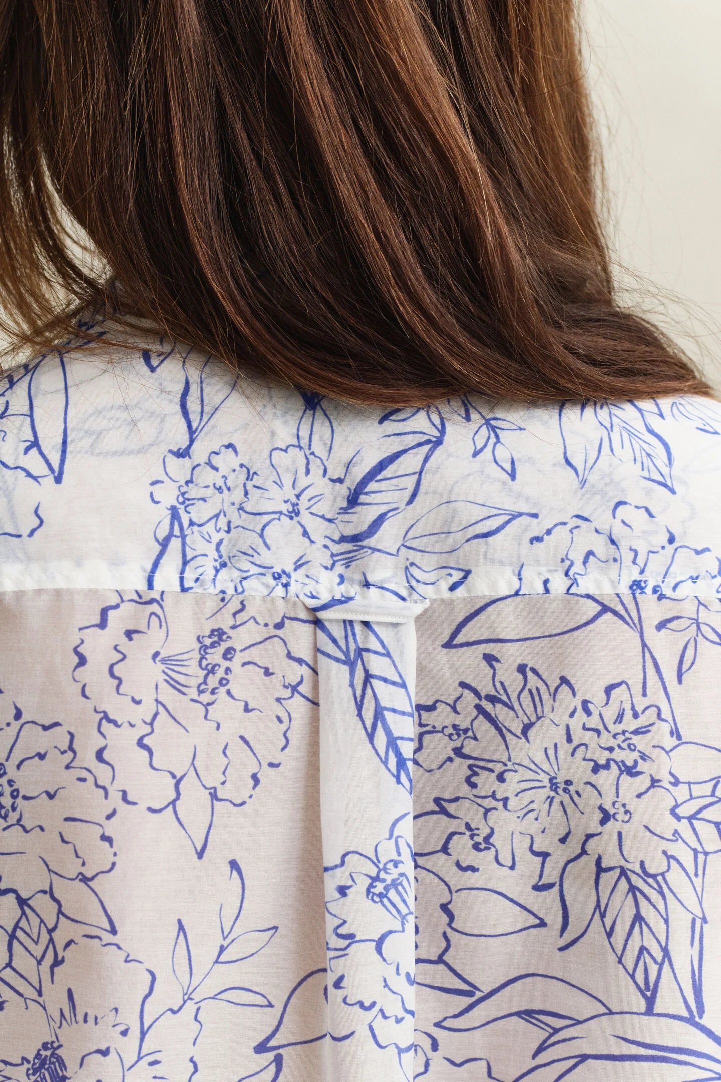 The Floral Blue Cotton Shirt
