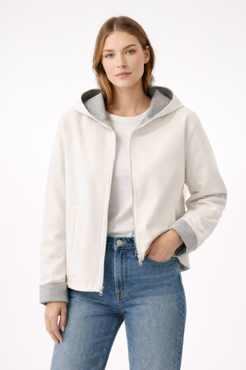 Cinzia Rocca Icon White Patch Jacket