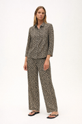 The Viscose Polka Print Jersey Trouser