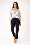 The Polka Dot Floaty V-Neck Blouse