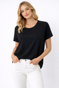 The Black Scoop Tee