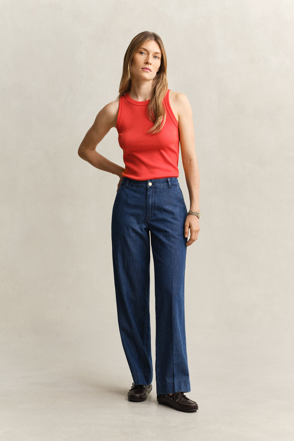 The Cotton Chambray Jeans