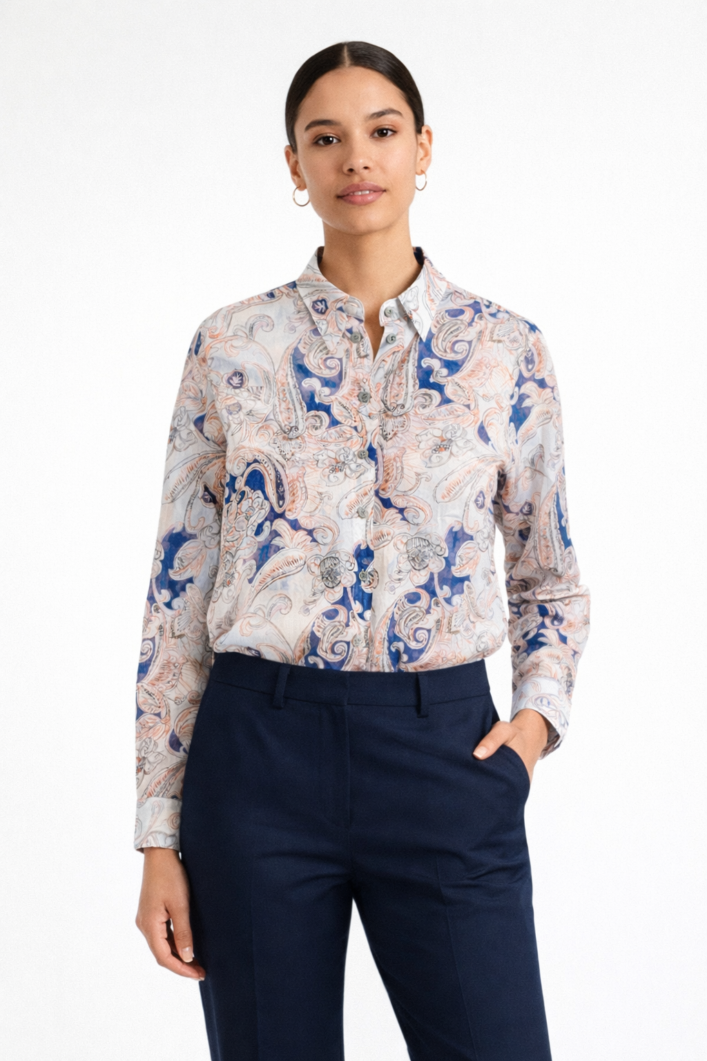 The Latia Paisley Print Shirt