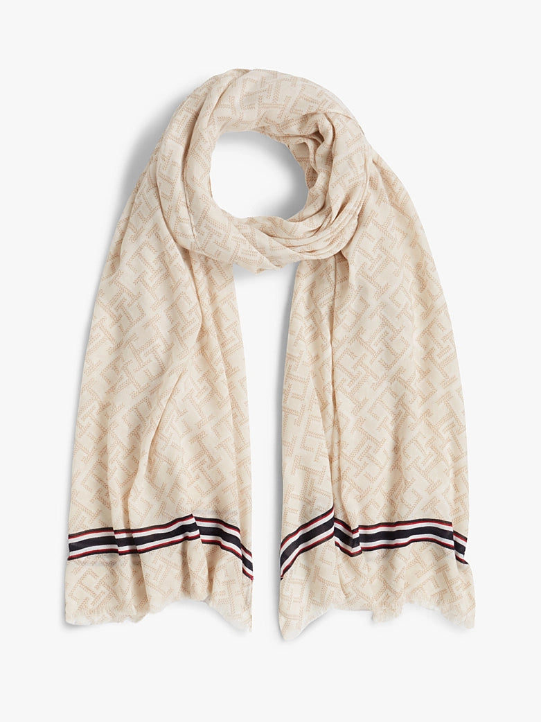 TH Monogram Lightweight Scarf