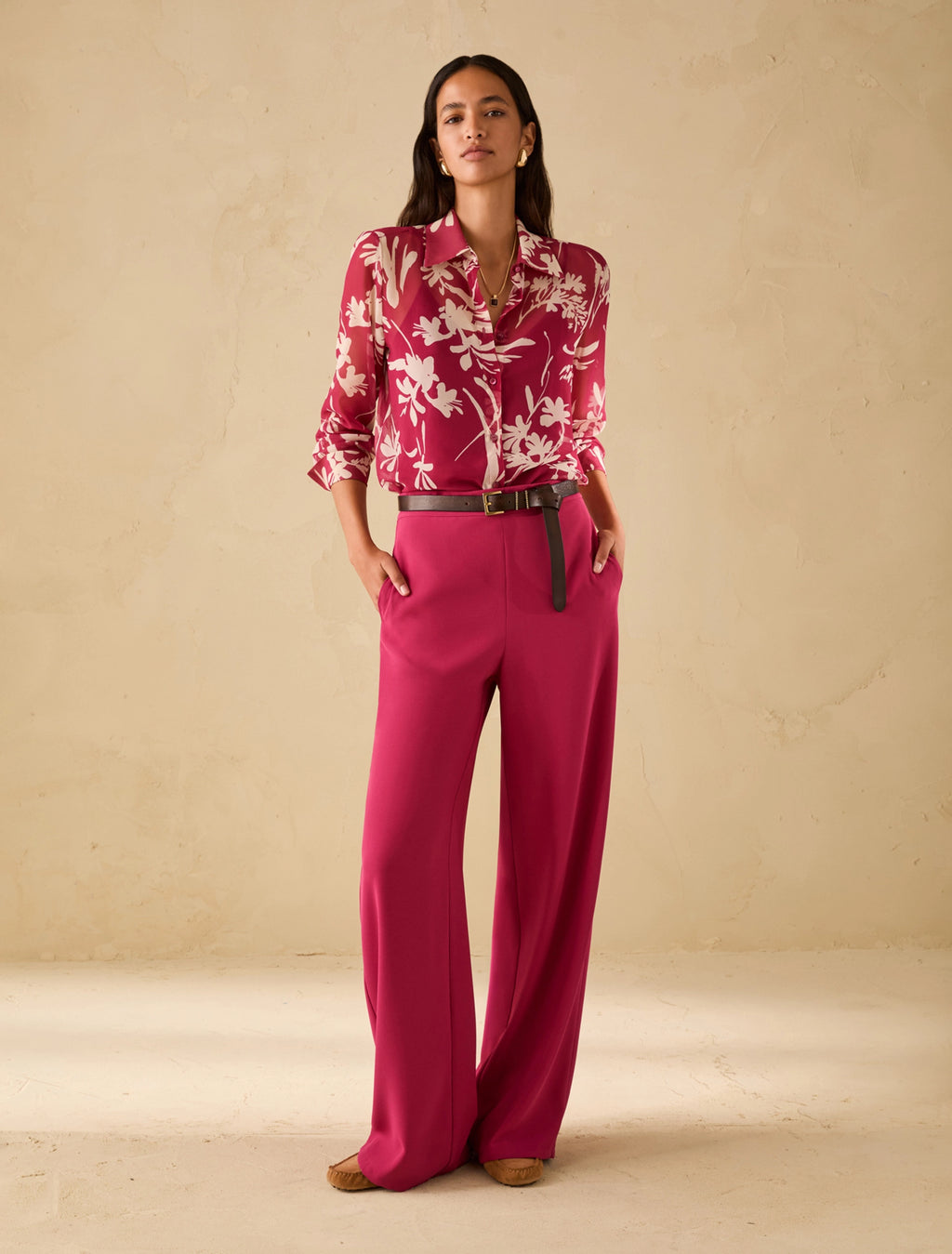 The Sablé Fabric Wide Trousers