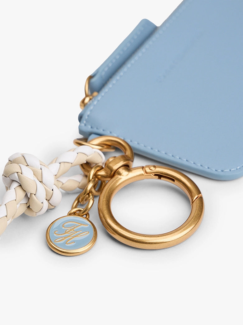 Multi Charm Leather Keyring Purse