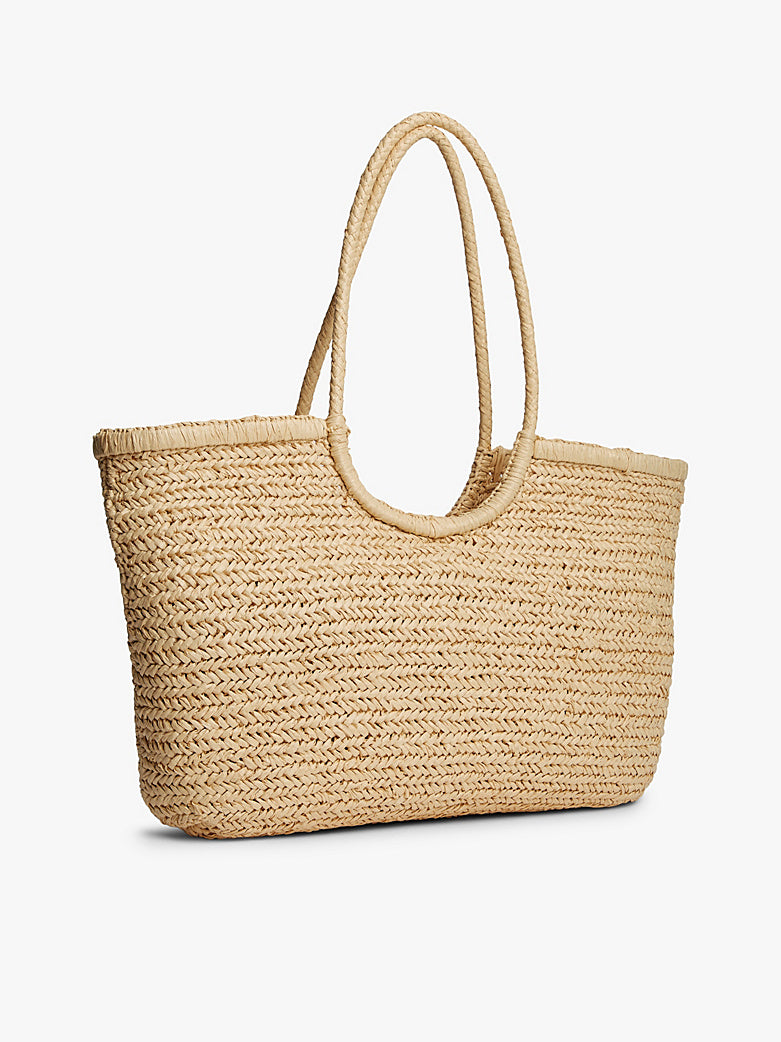 The Raffia TH Embroidery Bag