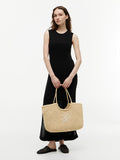 The Raffia TH Embroidery Bag