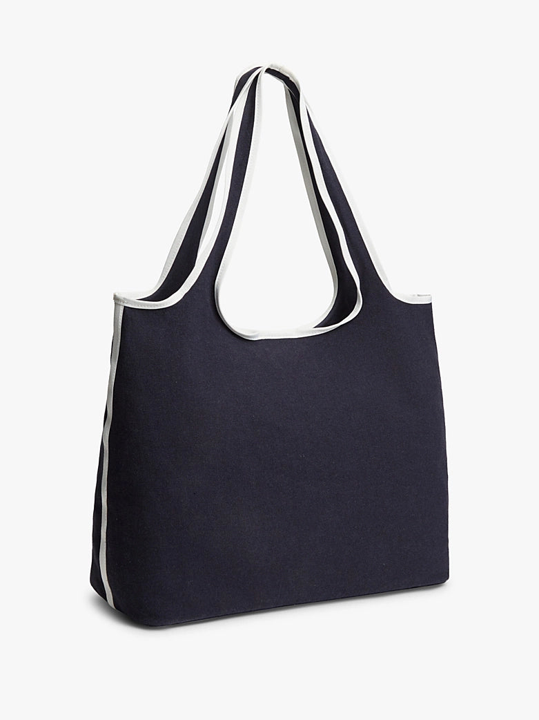 Canvas Beach Bag With Pouch