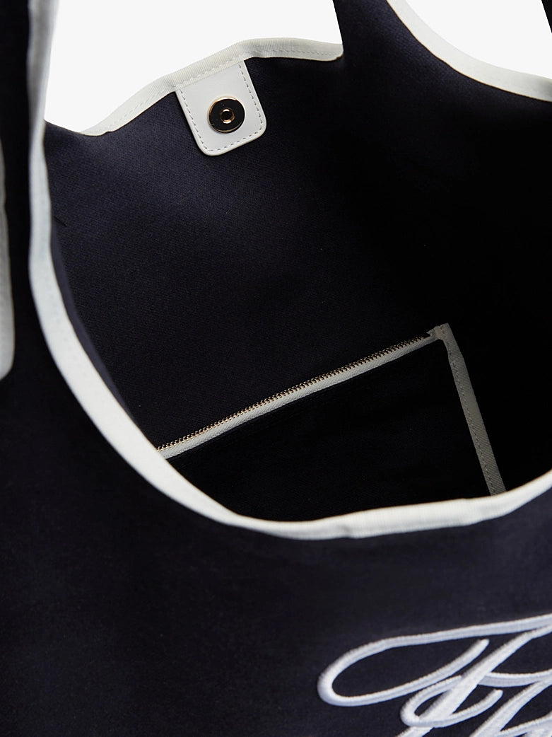 Canvas Beach Bag With Pouch