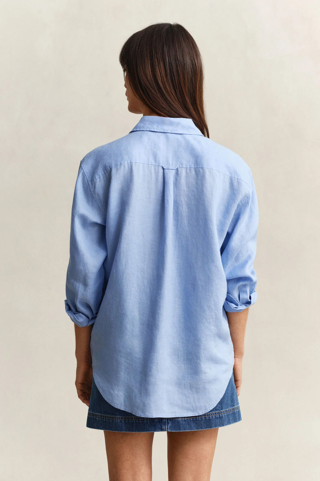 The Relaxed Linen Blue Shirt