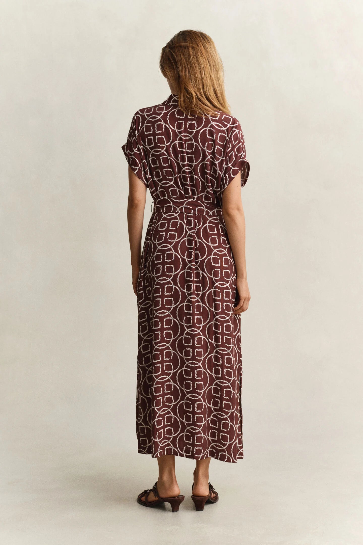 The Monogram Print Shirt Dress