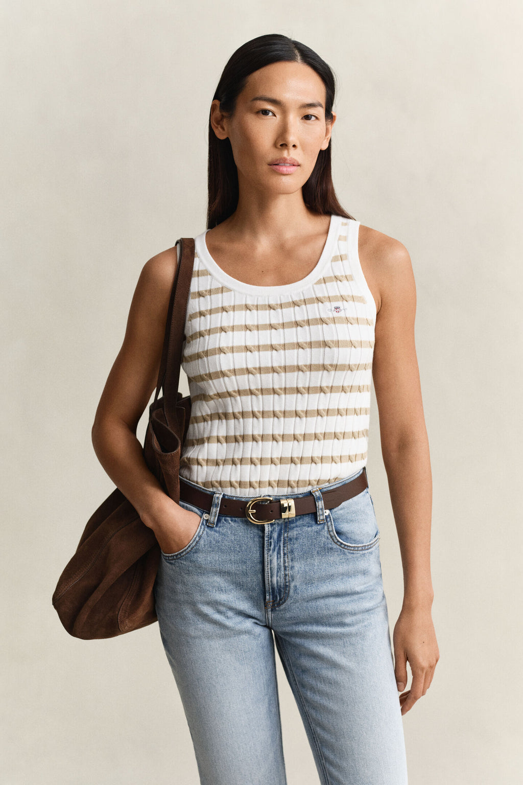 The Ribbed Cable Vest