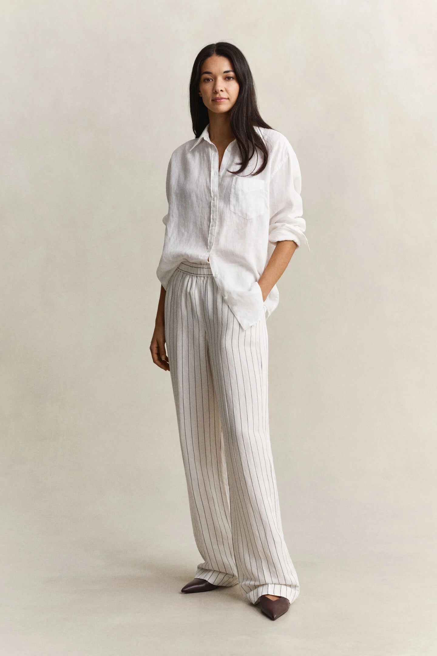 The Striped Linen Trousers