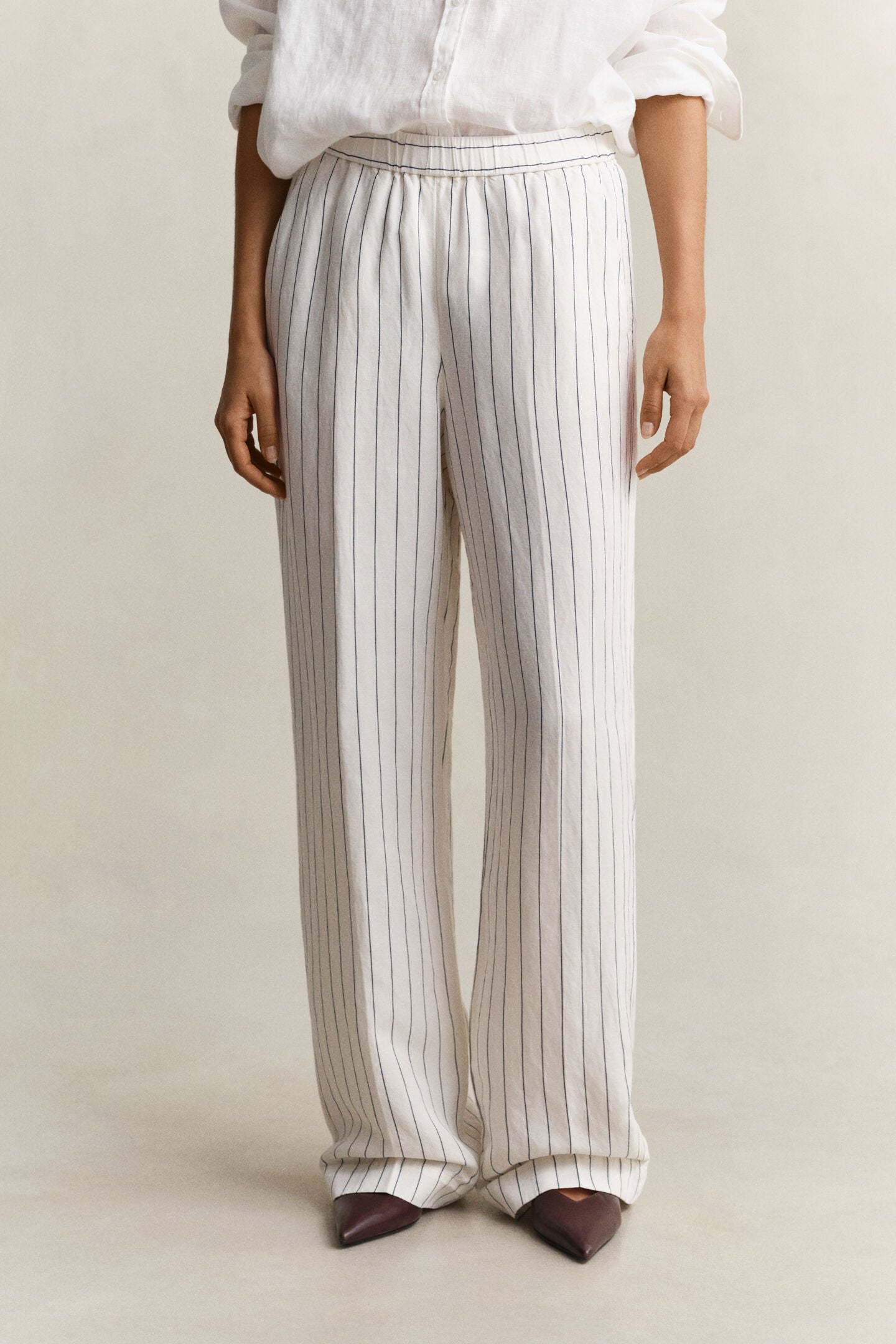 The Striped Linen Trousers
