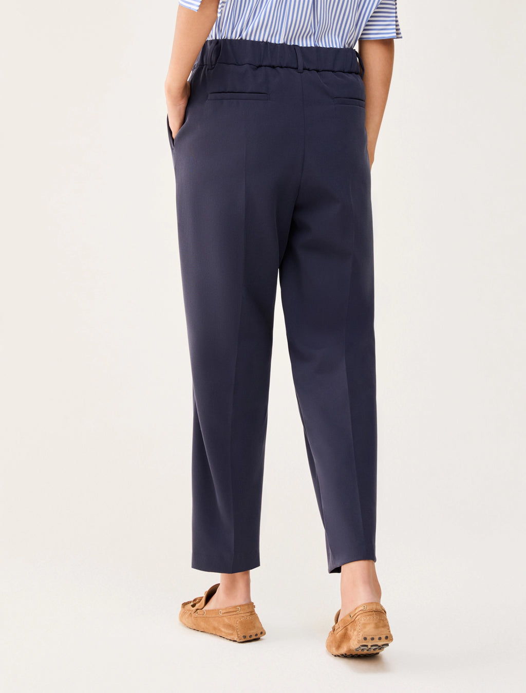 The Twill Navy Trousers