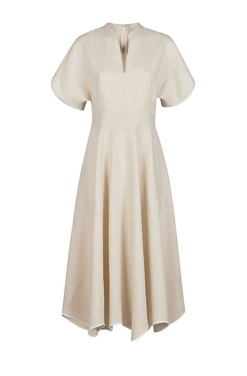 The Dusk Blush Linen Dress