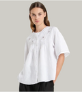 The Detail White Linen Blouse