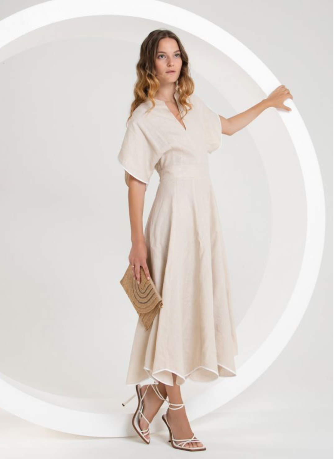 The Dusk Blush Linen Dress